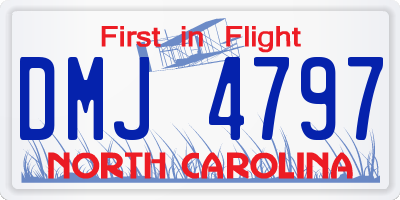 NC license plate DMJ4797