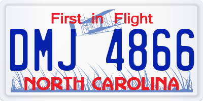 NC license plate DMJ4866