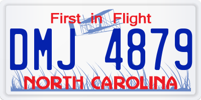NC license plate DMJ4879