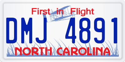 NC license plate DMJ4891