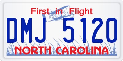 NC license plate DMJ5120