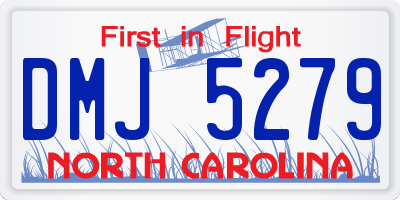 NC license plate DMJ5279