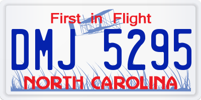 NC license plate DMJ5295