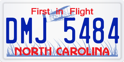NC license plate DMJ5484