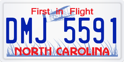 NC license plate DMJ5591