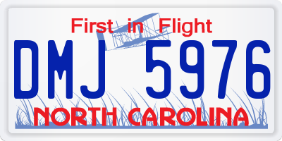 NC license plate DMJ5976