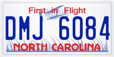 NC license plate DMJ6084