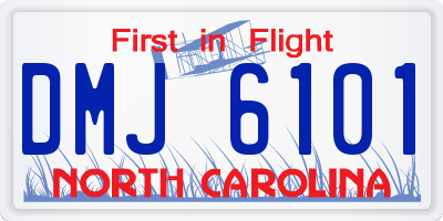 NC license plate DMJ6101