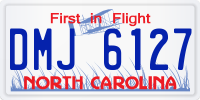 NC license plate DMJ6127