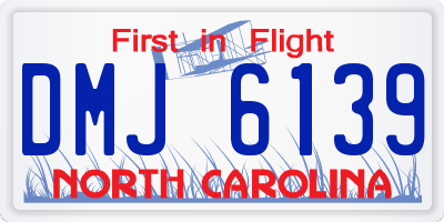 NC license plate DMJ6139