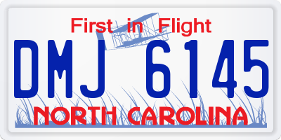 NC license plate DMJ6145