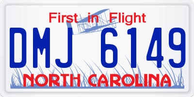NC license plate DMJ6149