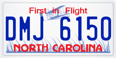 NC license plate DMJ6150