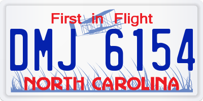 NC license plate DMJ6154