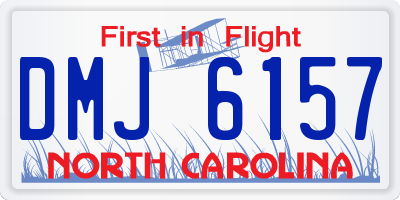 NC license plate DMJ6157