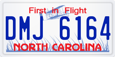 NC license plate DMJ6164