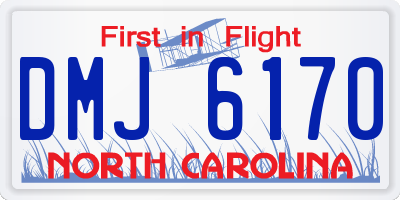NC license plate DMJ6170