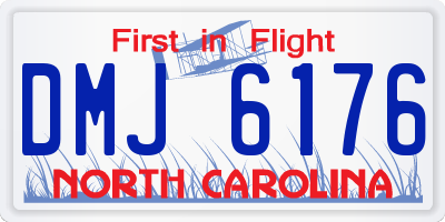 NC license plate DMJ6176