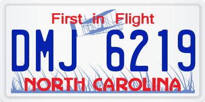 NC license plate DMJ6219
