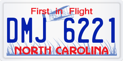 NC license plate DMJ6221