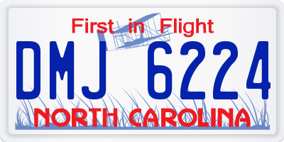 NC license plate DMJ6224