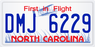 NC license plate DMJ6229