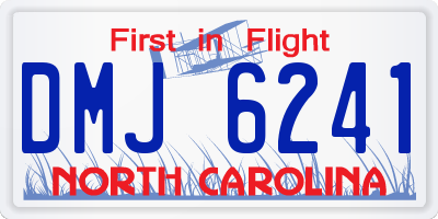 NC license plate DMJ6241