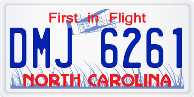NC license plate DMJ6261