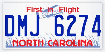 NC license plate DMJ6274