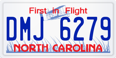 NC license plate DMJ6279