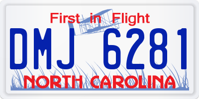 NC license plate DMJ6281