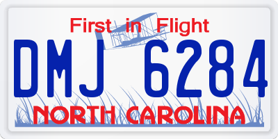 NC license plate DMJ6284
