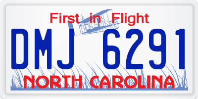 NC license plate DMJ6291