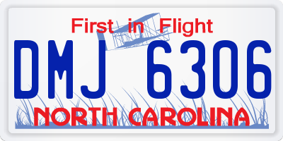NC license plate DMJ6306
