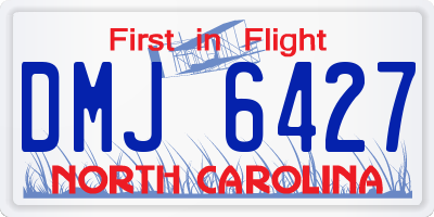 NC license plate DMJ6427