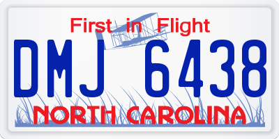 NC license plate DMJ6438