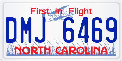 NC license plate DMJ6469