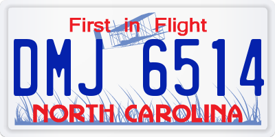 NC license plate DMJ6514