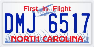 NC license plate DMJ6517