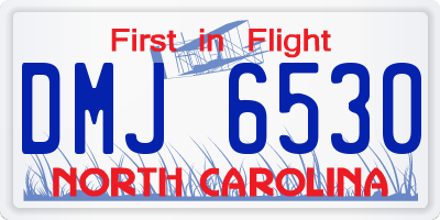 NC license plate DMJ6530
