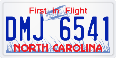 NC license plate DMJ6541