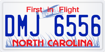 NC license plate DMJ6556