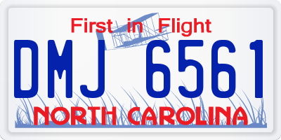 NC license plate DMJ6561