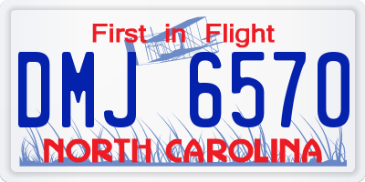 NC license plate DMJ6570