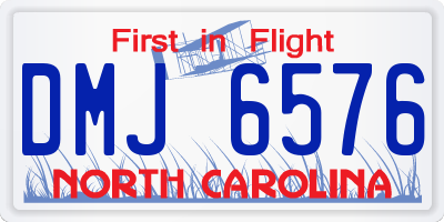 NC license plate DMJ6576