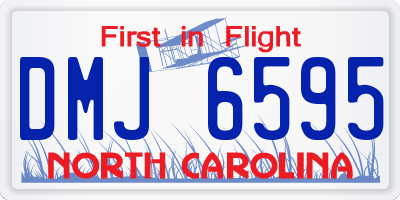 NC license plate DMJ6595