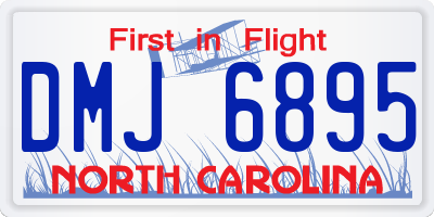 NC license plate DMJ6895