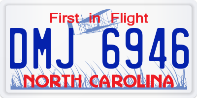 NC license plate DMJ6946