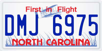 NC license plate DMJ6975