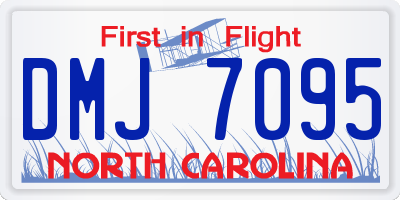 NC license plate DMJ7095